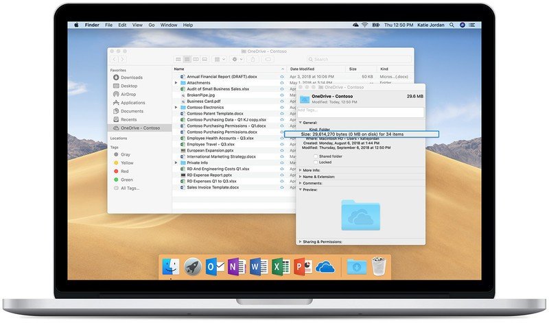 onedrive access point app for mac