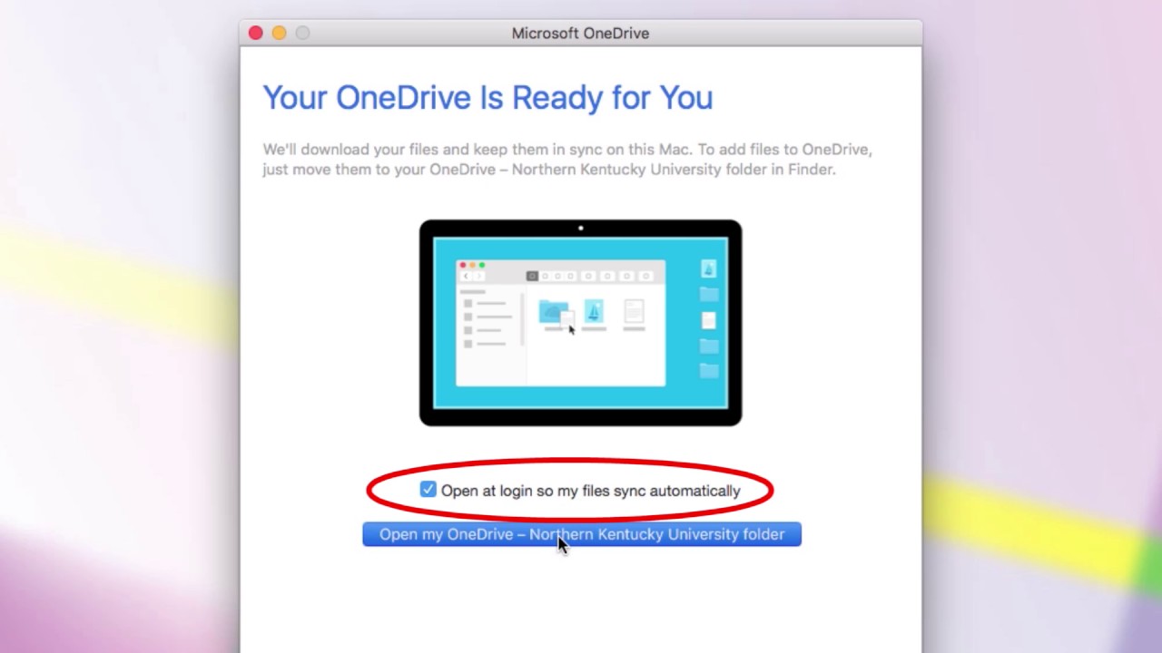 onedrive access point app for mac
